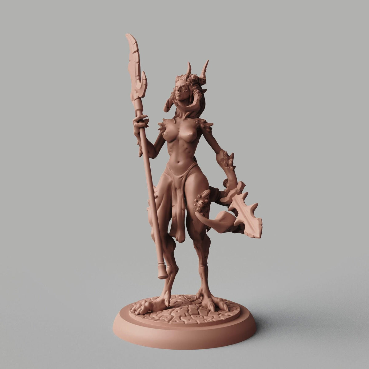 Aradia Demon NSFW 3D Printed Statue – Mature Horned Demon Girl Resin Collectible, Made to Order for Adult Collectors
