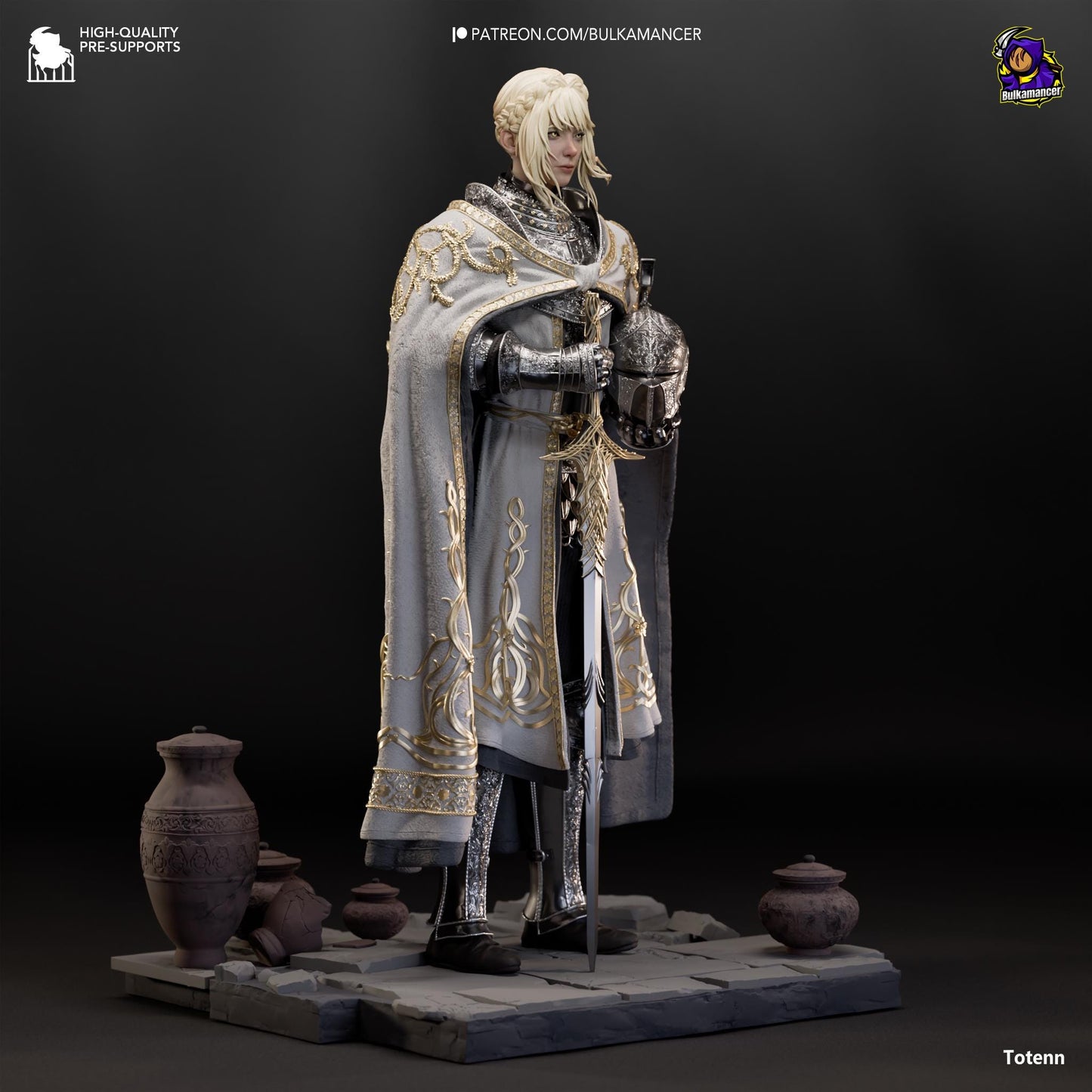 a statue of a man dressed in armor