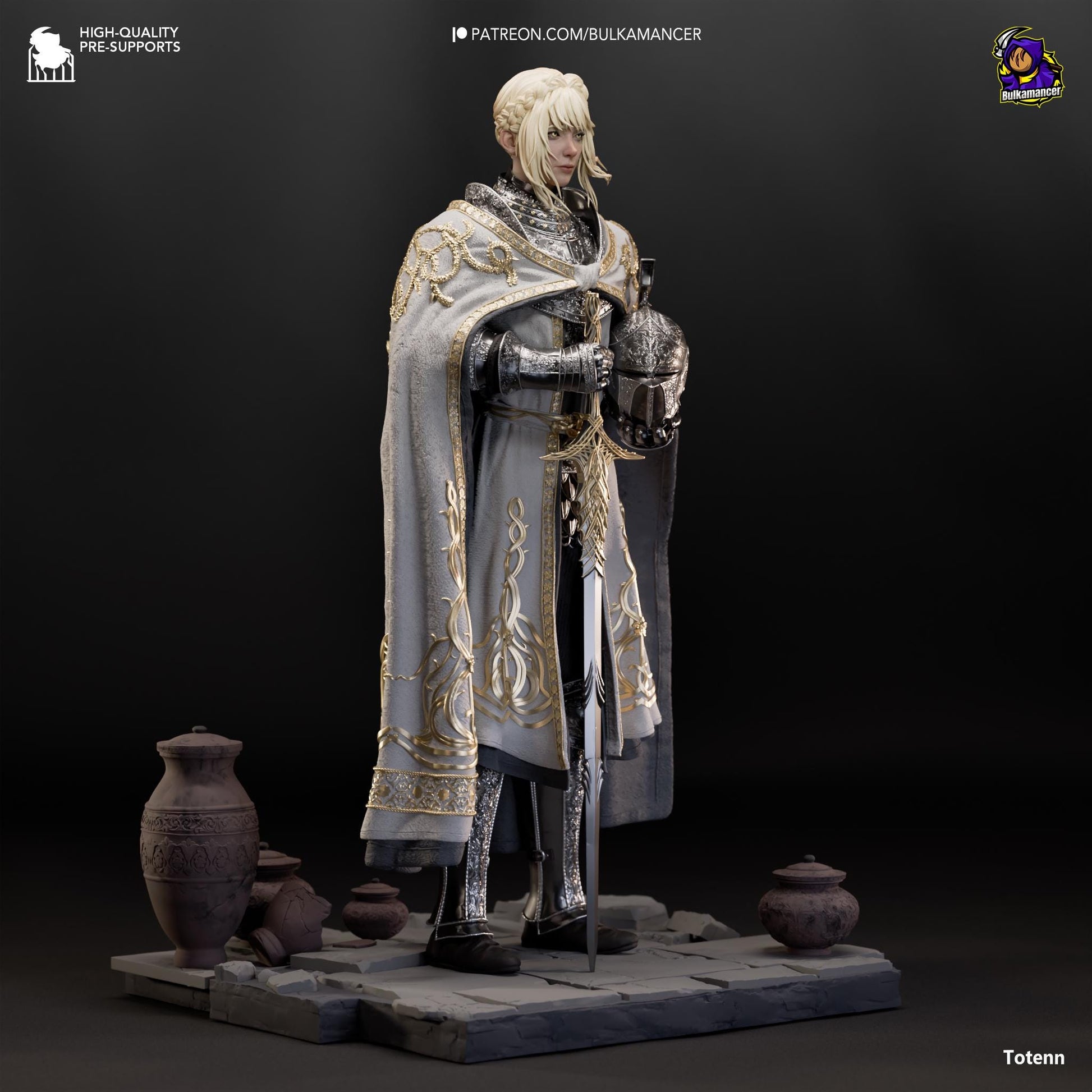 a statue of a man dressed in armor
