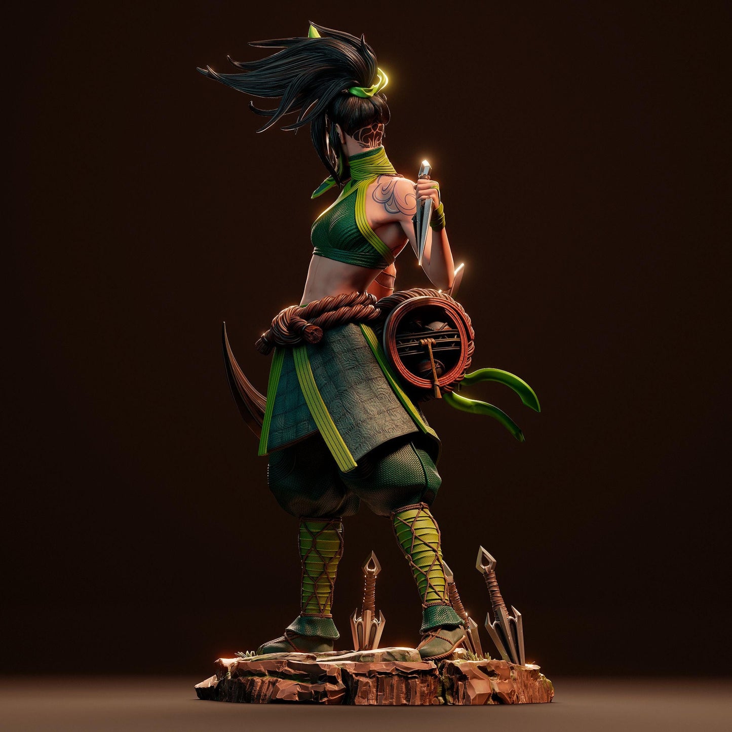 Unleash the Shadow: Akali League of Legends Collectible Statue – Dynamic LoL Figure for Elite Collectors & Fans