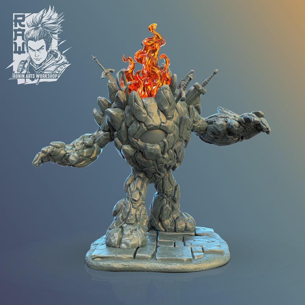 Pyromancers Warband, Dnd miniatures, Tabletop miniatures, 3d printed miniatures, Collectible figurines, Pathfinder, Dnd, 35 mm scale