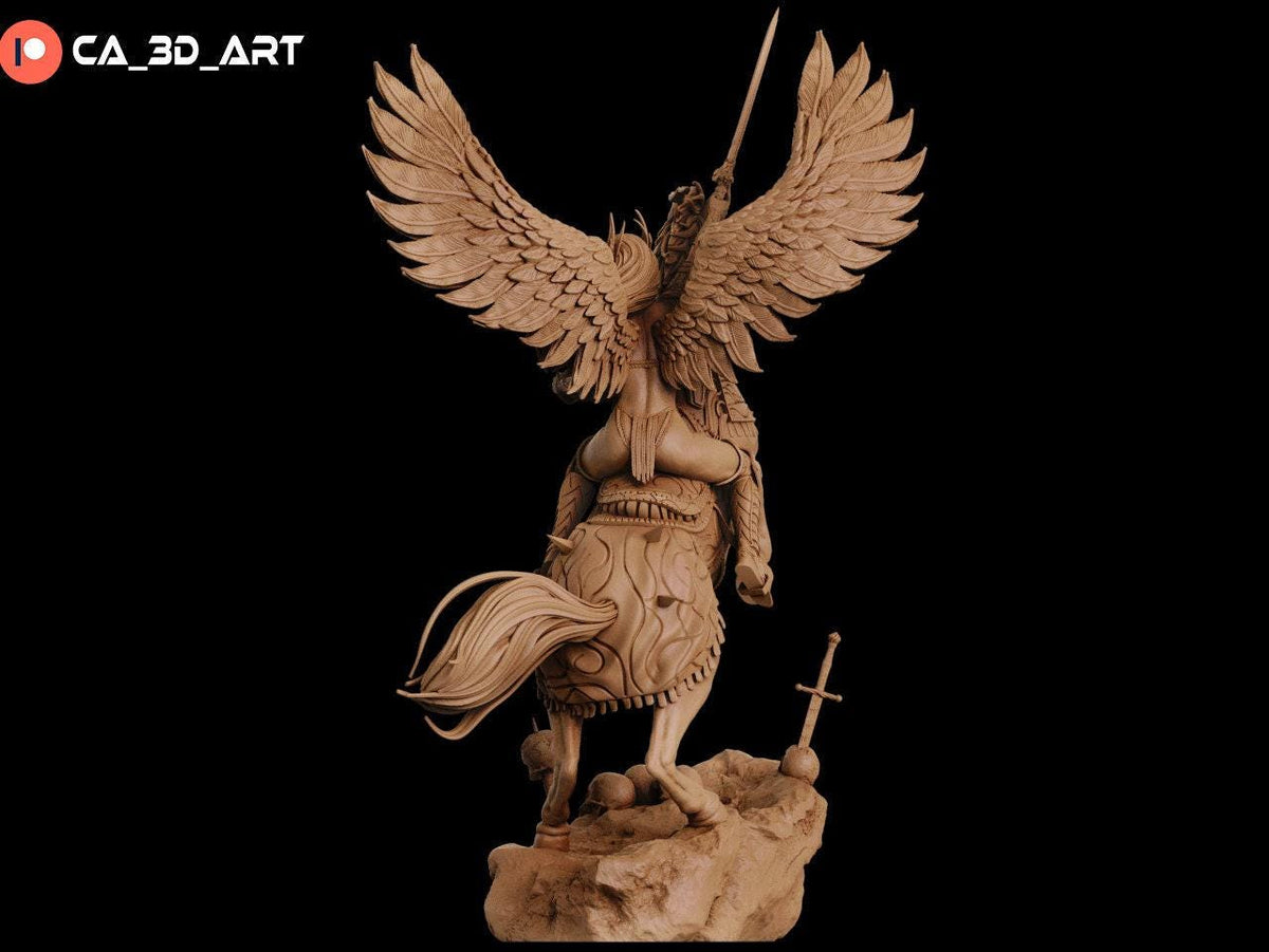 Valkyria NSFW 3D Printed Statue – Mature Norse Shieldmaiden Resin Collectible, Made to Order for Adult Collectors & Fans