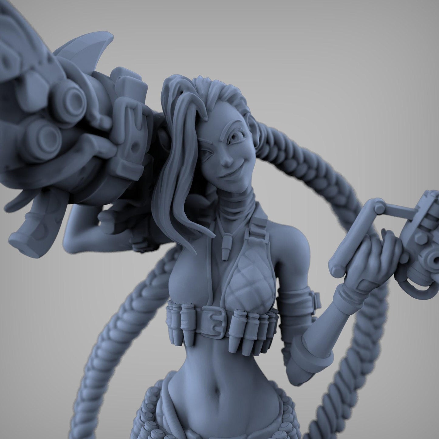 Arcane Jinx 3d printed statue Collectible Miniature figure gift idea nsfw pin up unpainted lol