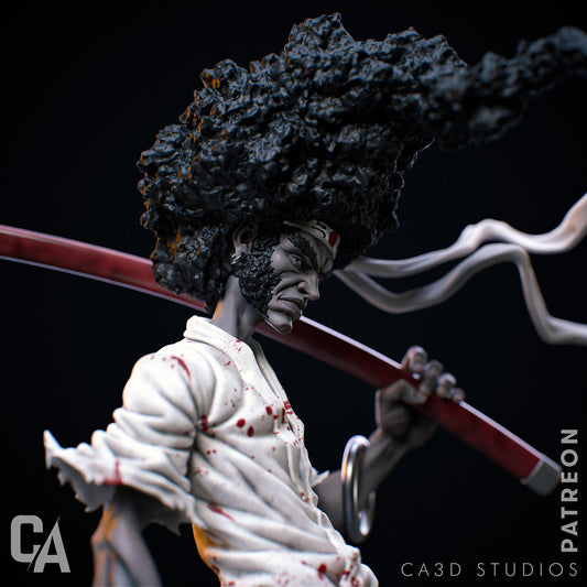 Afro Samurai Resin Statue – Hand-Painted Anime Collectible