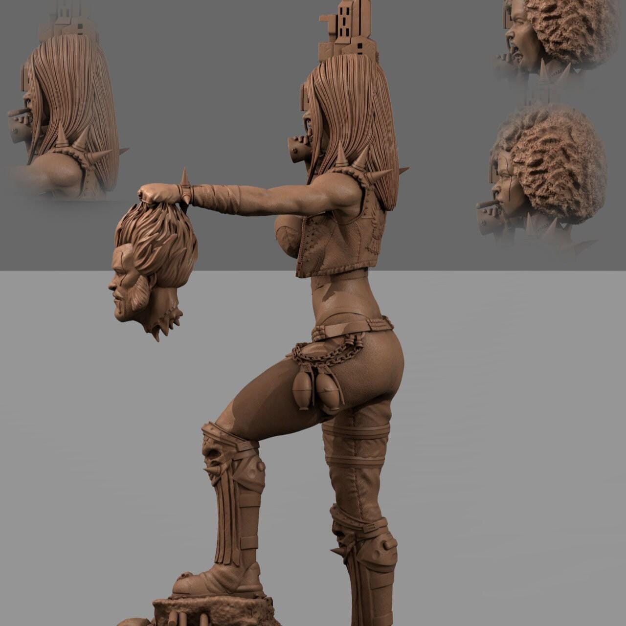 Lady Lobo DC Comics Collectible 3D Printed Resin Figure | Hand Painted or Unpainted Statue