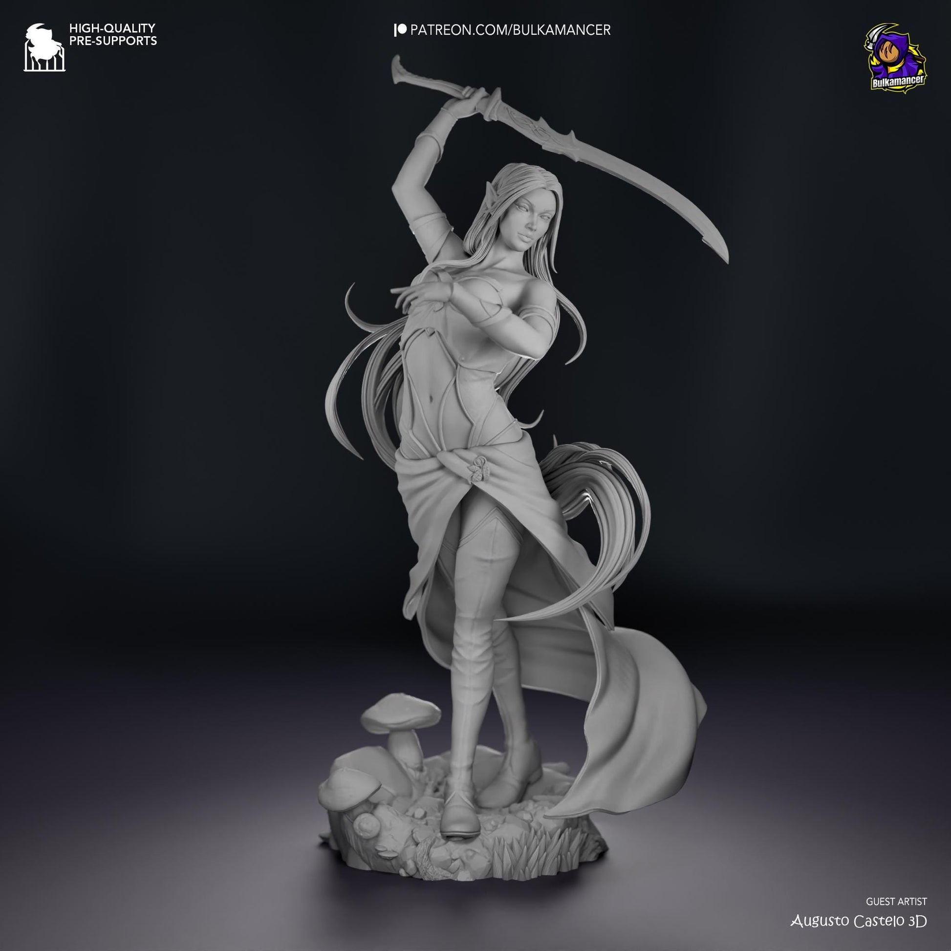 a statue of a woman holding a sword