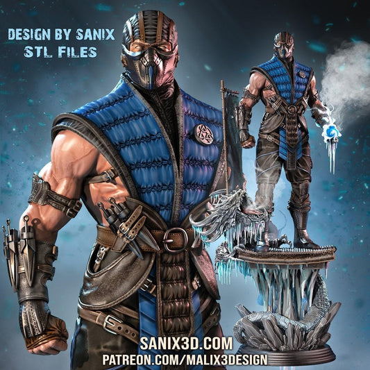 Sub-Zero Resin Statue – Hand-Painted Iconic Mortal Kombat Warrior