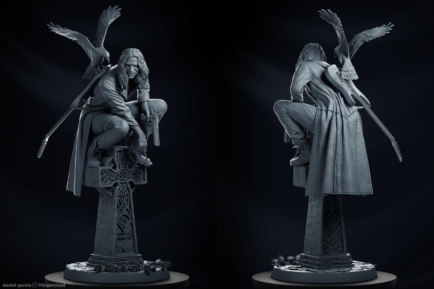 a statue of a woman sitting on top of a statue