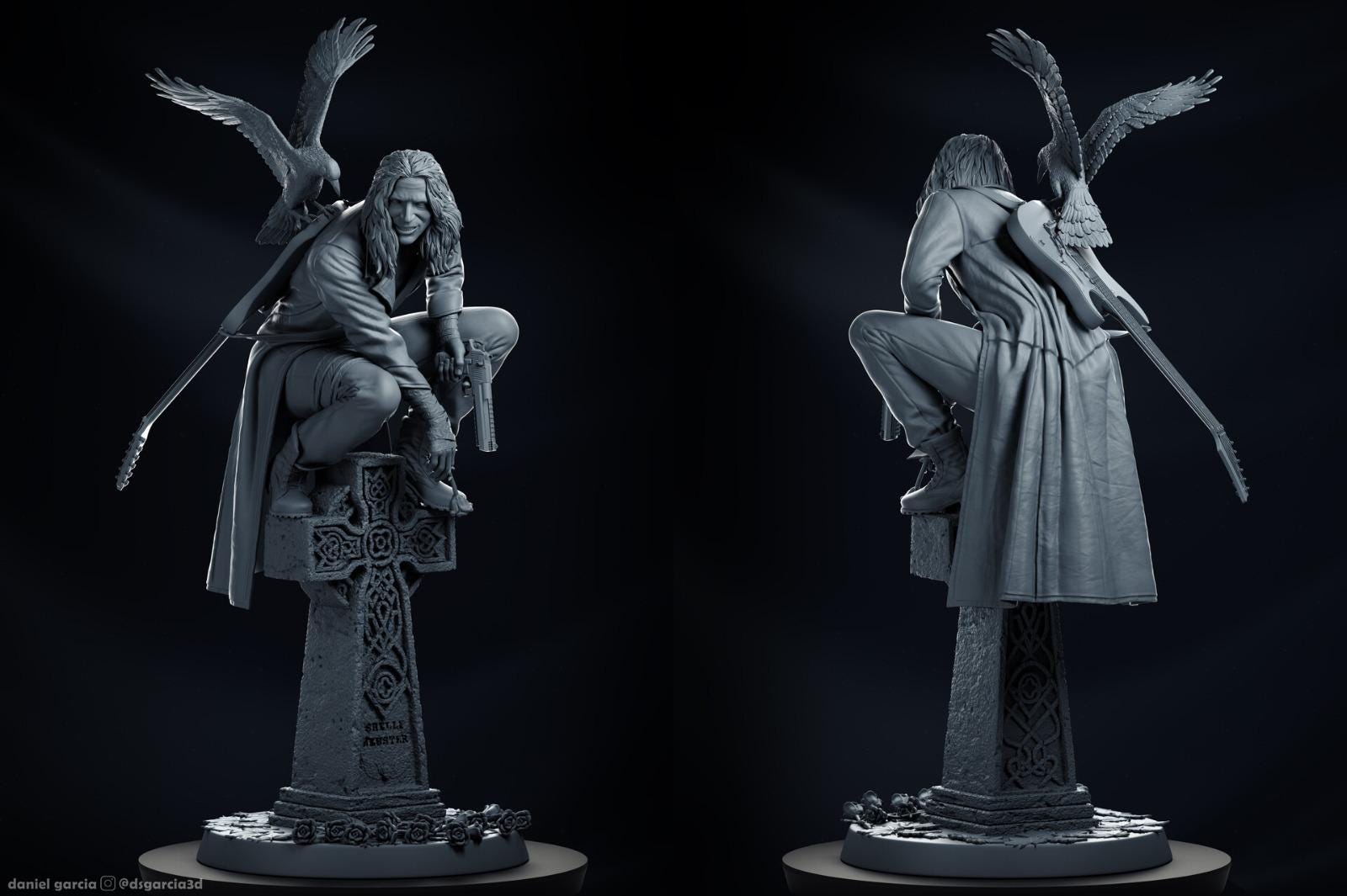 a statue of a woman sitting on top of a statue