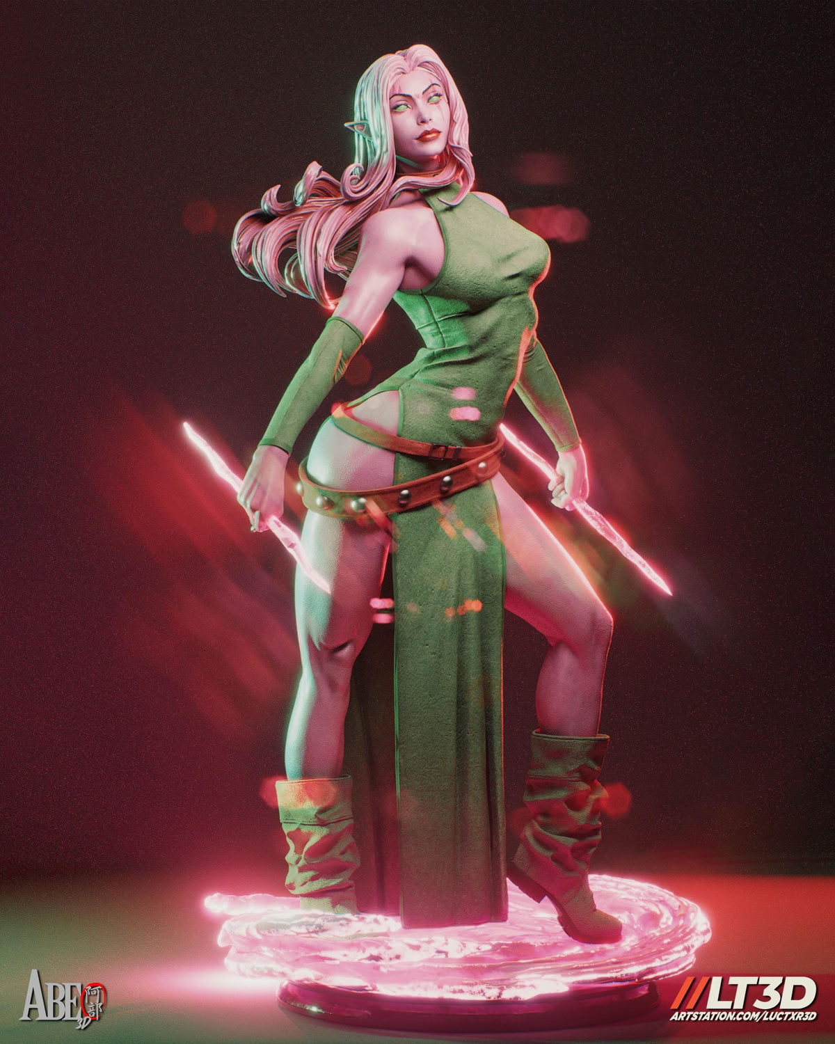 Blink NSFW 3D Printed Statue – Mature Mutant Teleporter Resin Collectible, Made to Order for Adult Collectors & Fans