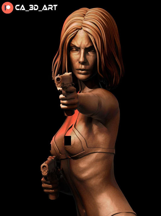 Selene NSFW 3D Printed Statue – Mature Vampire Death Dealer Resin Collectible, Made to Order for Adult Collectors & Fans