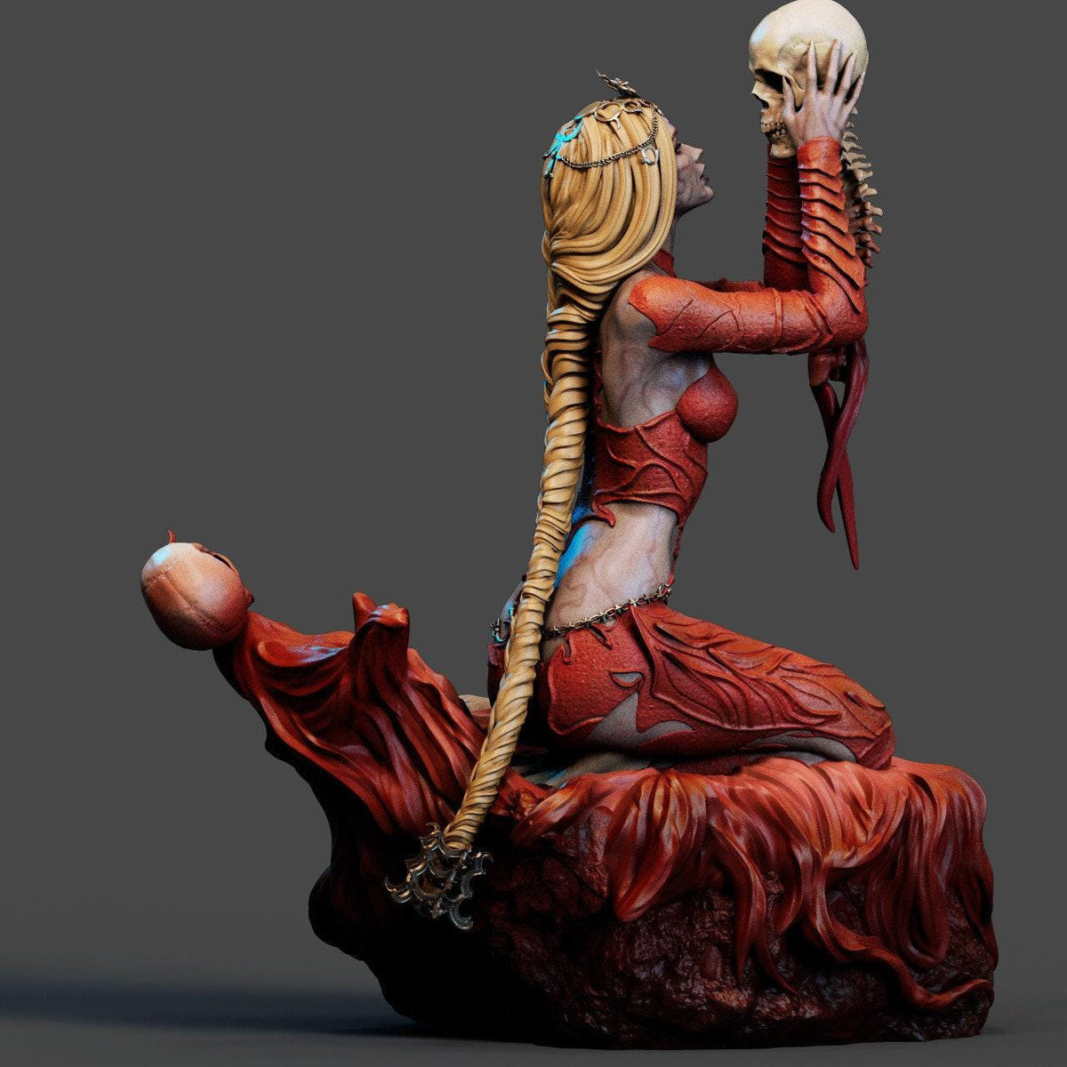 Orin the Red NSFW 3D Printed Statue – Mature Baldur's Gate 3 Duelist Resin Collectible, Made to Order for Adult Fans