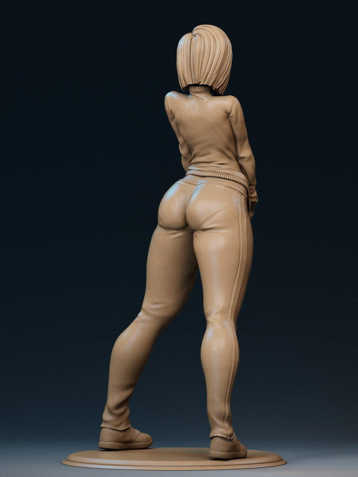 Android 18 Dragon Ball NSFW 3D Printed Statue – Mature Anime Icon Resin Collectible, Made to Order for Adult Collectors