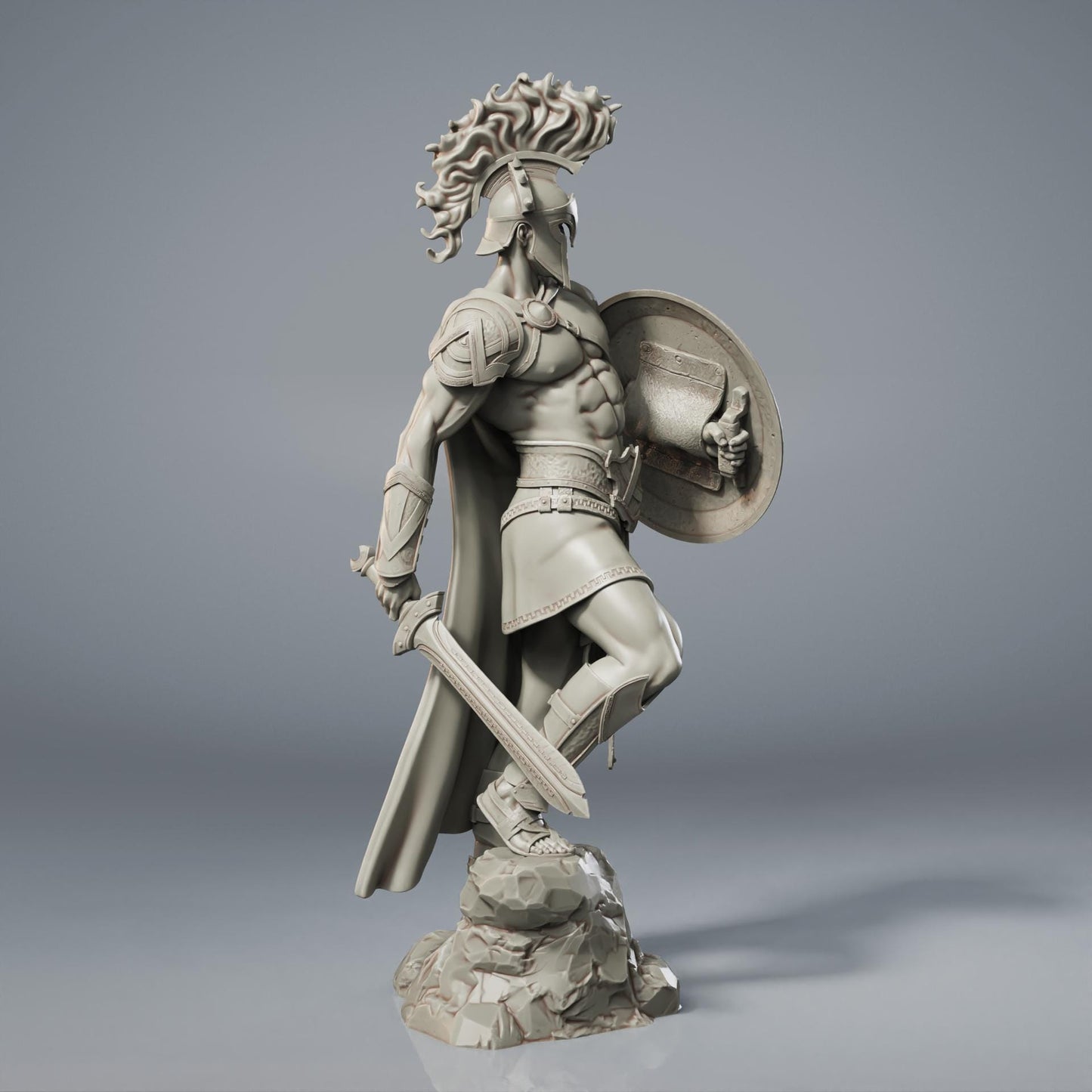 Ares Hand Painted 3D Printed Collectible Statue - Mighty Greek God of War Figure for Mythology Fans