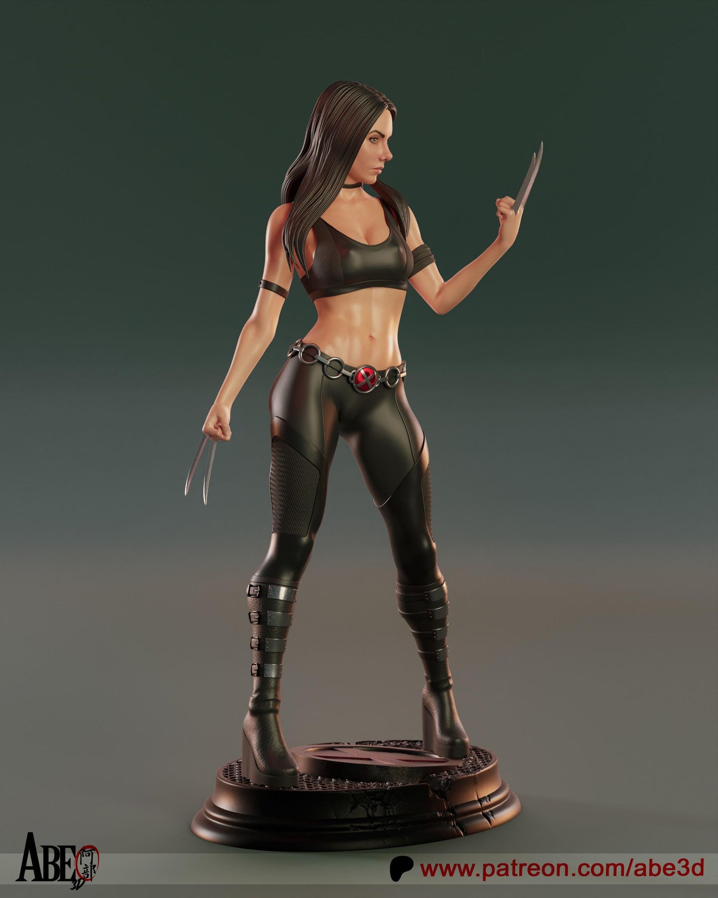 X-23 Collectible Statue: Hand-Painted 3D Resin Figure with Optional NSFW Variant!