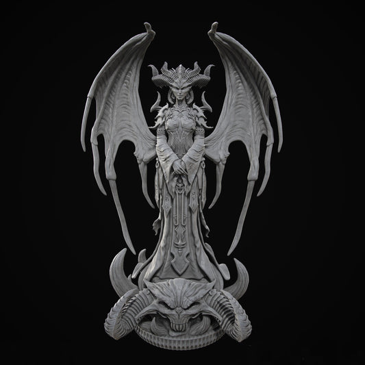 Demon Lilith - Mother of All: Hauntingly Beautiful 3D Printed Miniature for Mythology & Fantasy Fans Halloween