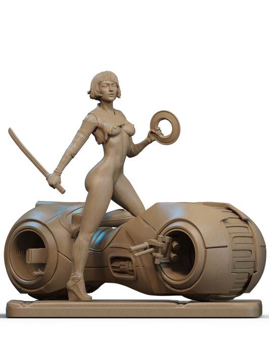 Quorra Tron Legacy NSFW 3D Printed Statue – Mature Sci-Fi Heroine Resin Collectible, Made to Order for Adult Collectors