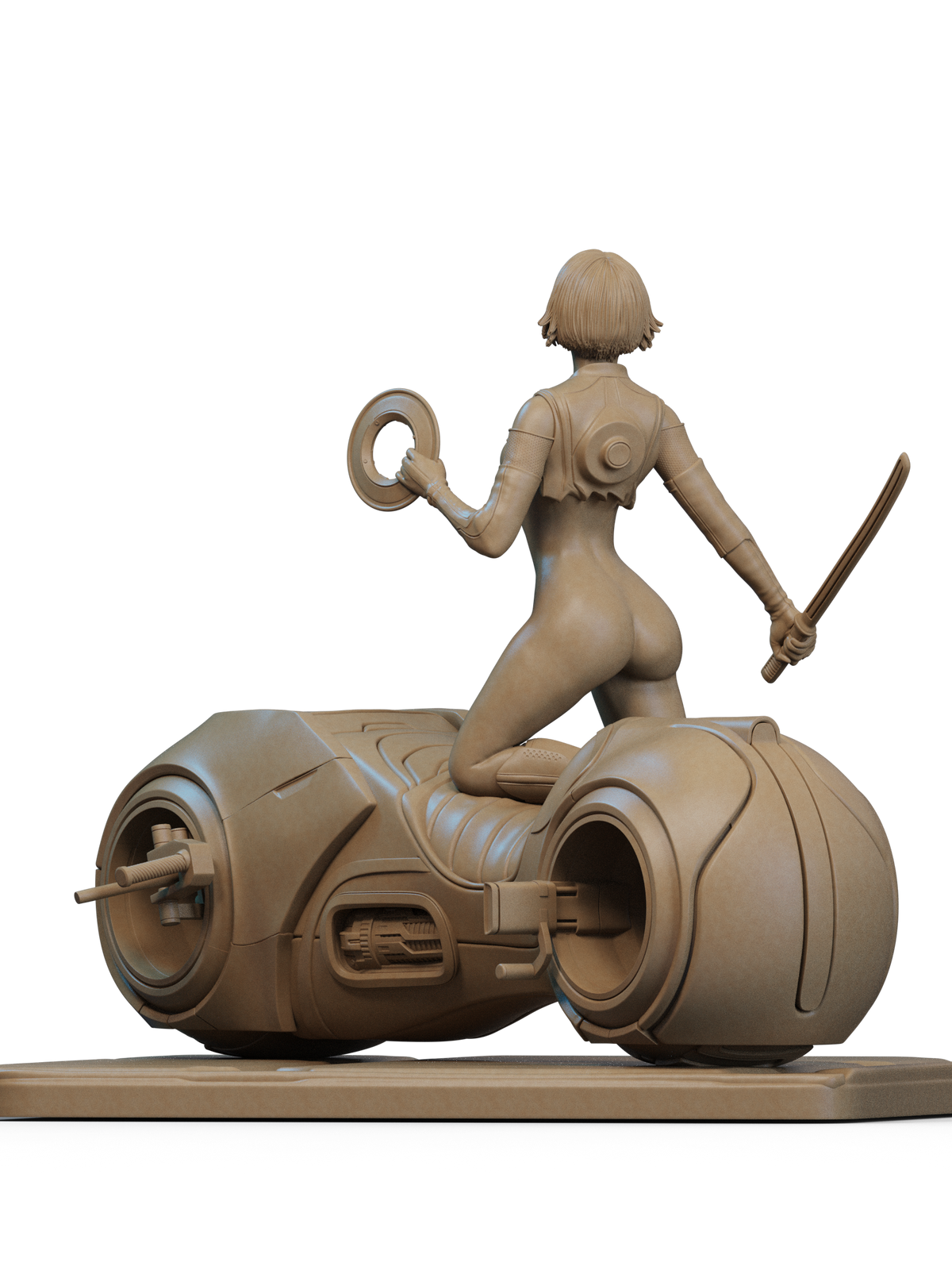 Quorra Tron Legacy NSFW 3D Printed Statue – Mature Sci-Fi Heroine Resin Collectible, Made to Order for Adult Collectors