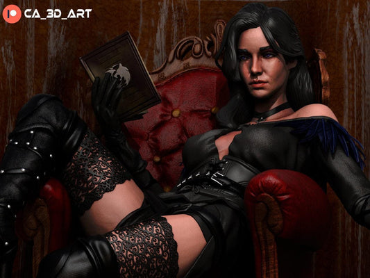 Yennefer of Vengerberg NSFW 3D Printed Statue – Mature Witcher Resin Collectible, Made to Order for Adult Collectors