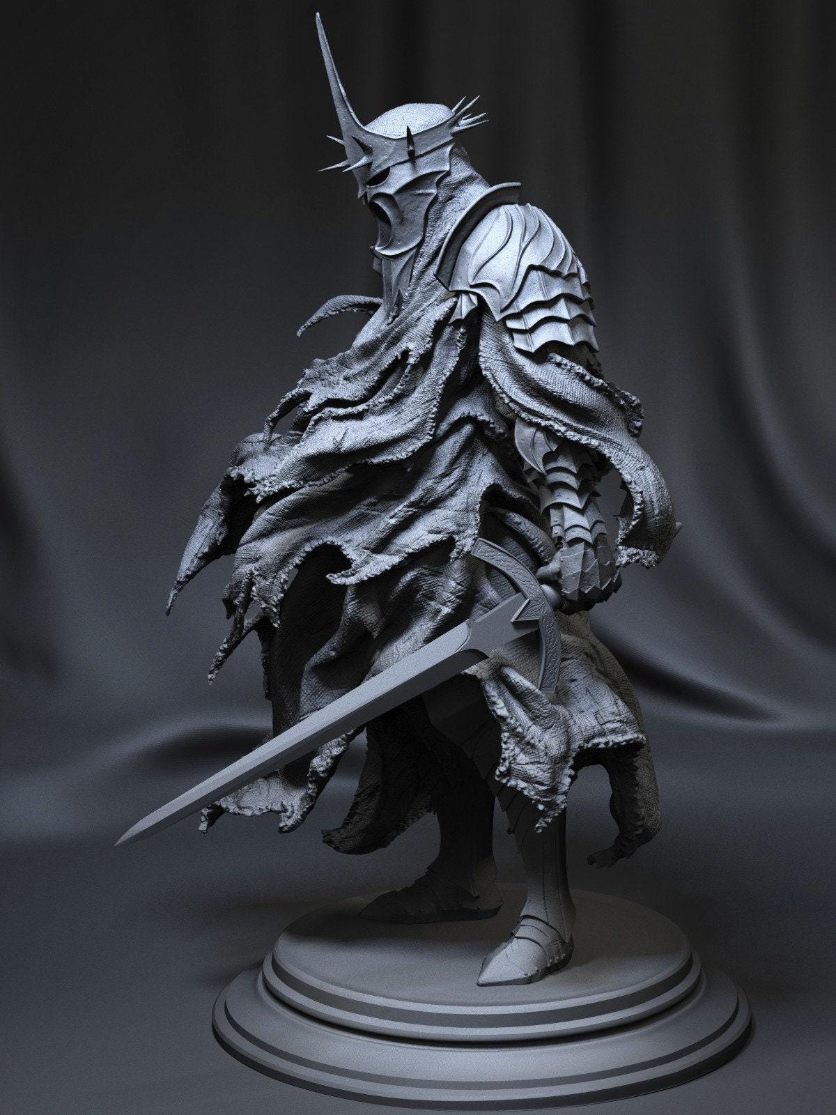 Epic Witch King of Angmar 3D Printed Statue: Lord of the Rings Nazgûl Collectible Fan Art Figure