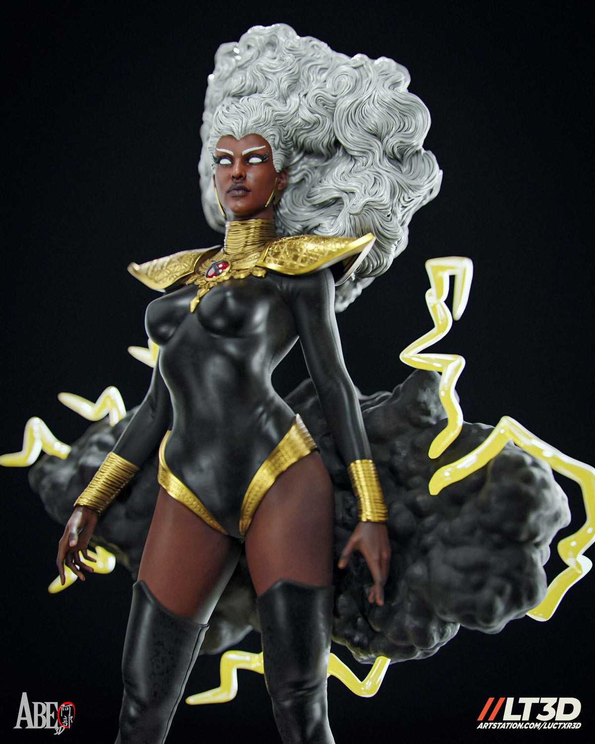 Storm Hellfire Gala NSFW 3D Printed Statue – Mature Superhero Resin Collectible, Made to Order for Adult Collectors