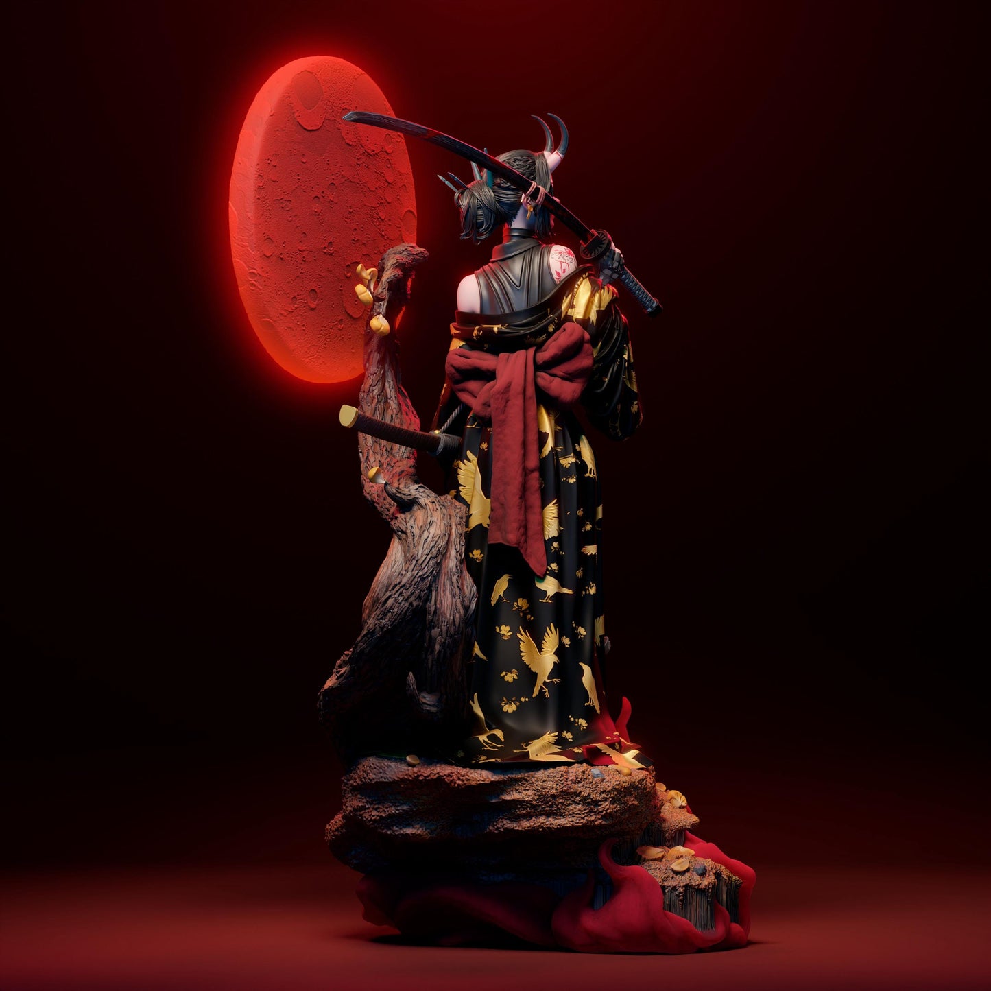 Batman Painted Fanart: Premium 3D Printed Resin Collectible Statue - Hand-Painted Detail