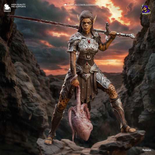 a statue of a woman holding a sword and a pig