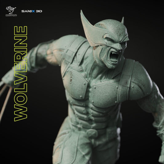 Wolverine 3D Printed Resin Statue - Iconic X-Men Marvel Collectible Figure with Adamantium Claws