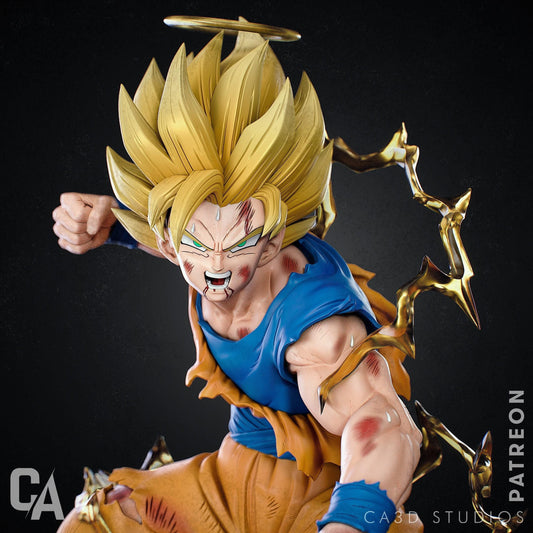 Super Saiyan Goku Collectible Resin Statue – Painted & Unpainted Dragon Ball Z Model Kits