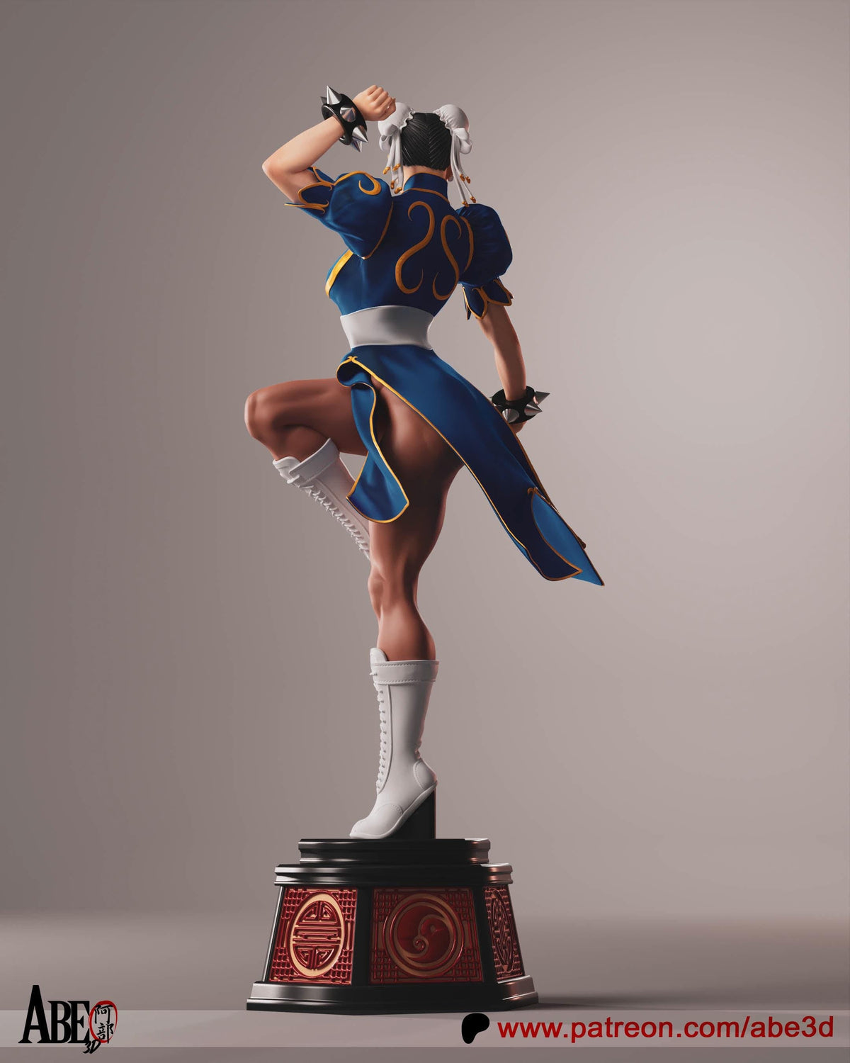 Chun Li NSFW 3D Printed Statue – Mature Martial Artist Resin Collectible, Made to Order for Adult Collectors & Fans