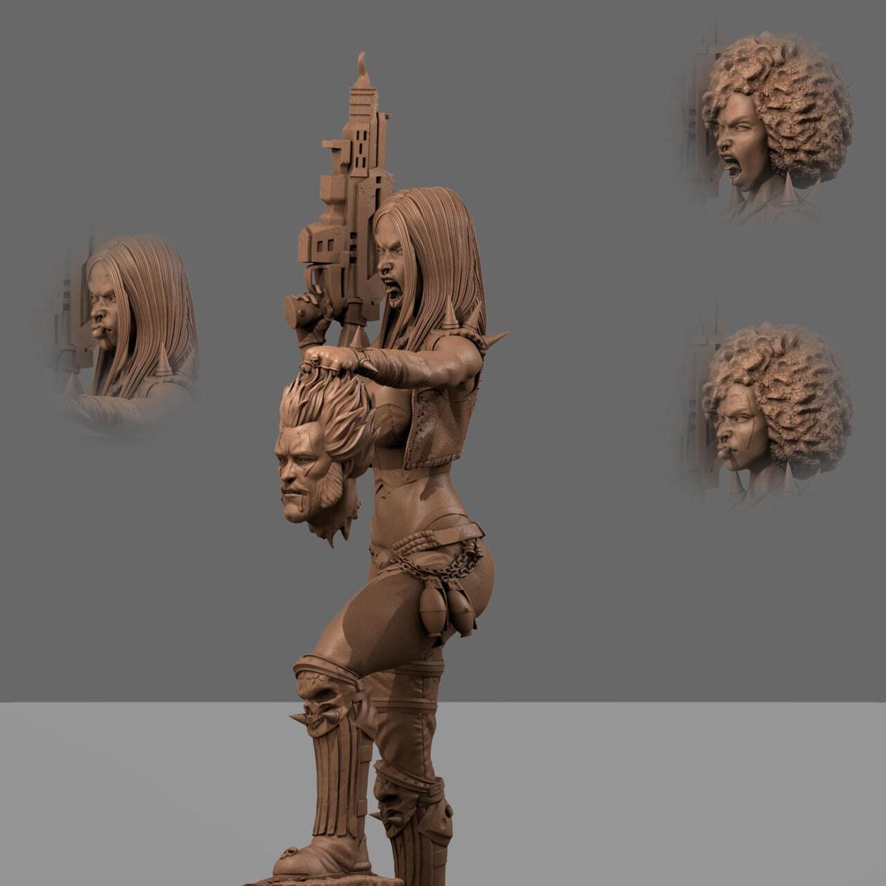 Lady Lobo DC Comics Collectible 3D Printed Resin Figure | Hand Painted or Unpainted Statue