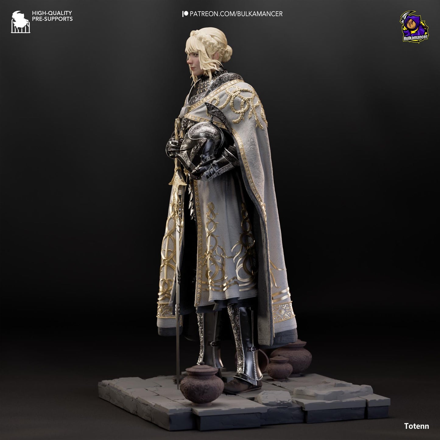 a statue of a man dressed in armor