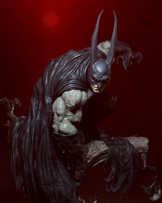 Vampire Batman 3D Printed Miniature Statue - Elseworlds Dark Knight Collectible Figure