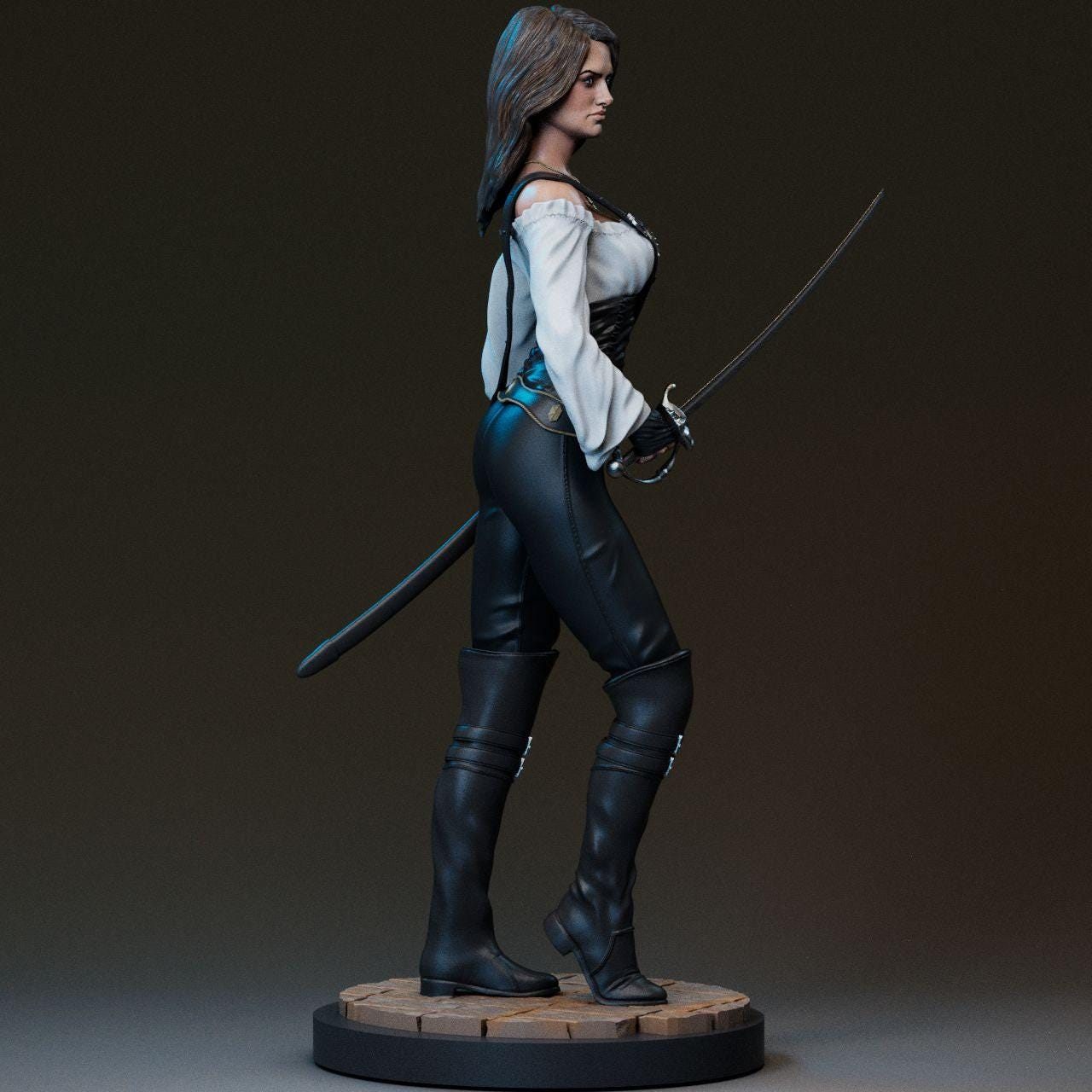Angelica Teach: 3D-Printed Collectible Figure – Exquisite Pirates of the Caribbean Resin Statue for Fans