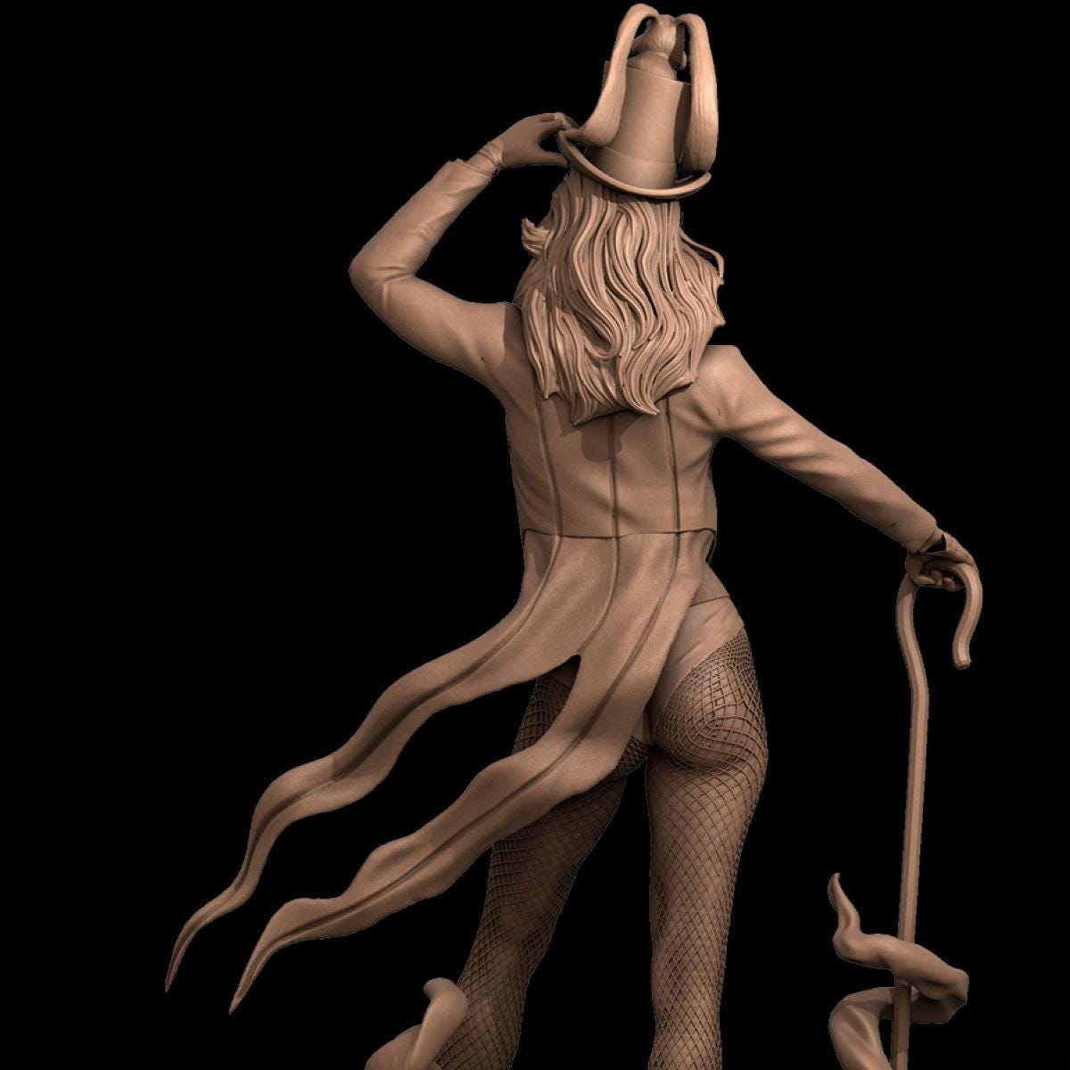 Zatanna DC Magician NSFW 3D Printed Statue – Mature Comic Resin Collectible, Made to Order for Adult Collectors & Fans