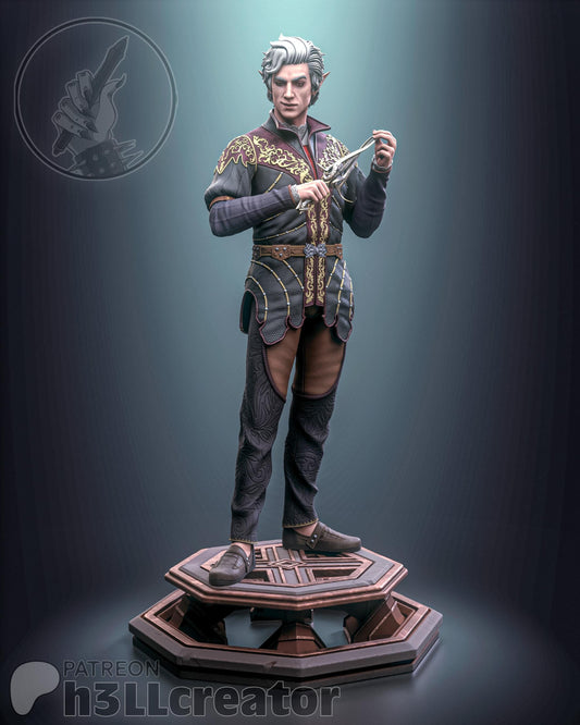 a statue of a man with a sword