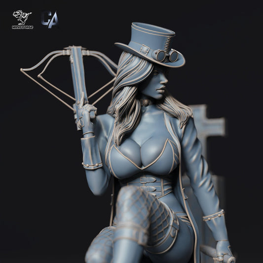 Liesel van Helsing 3D Printed Collectible Statue: Exquisite Monster Hunter Figure for Fans