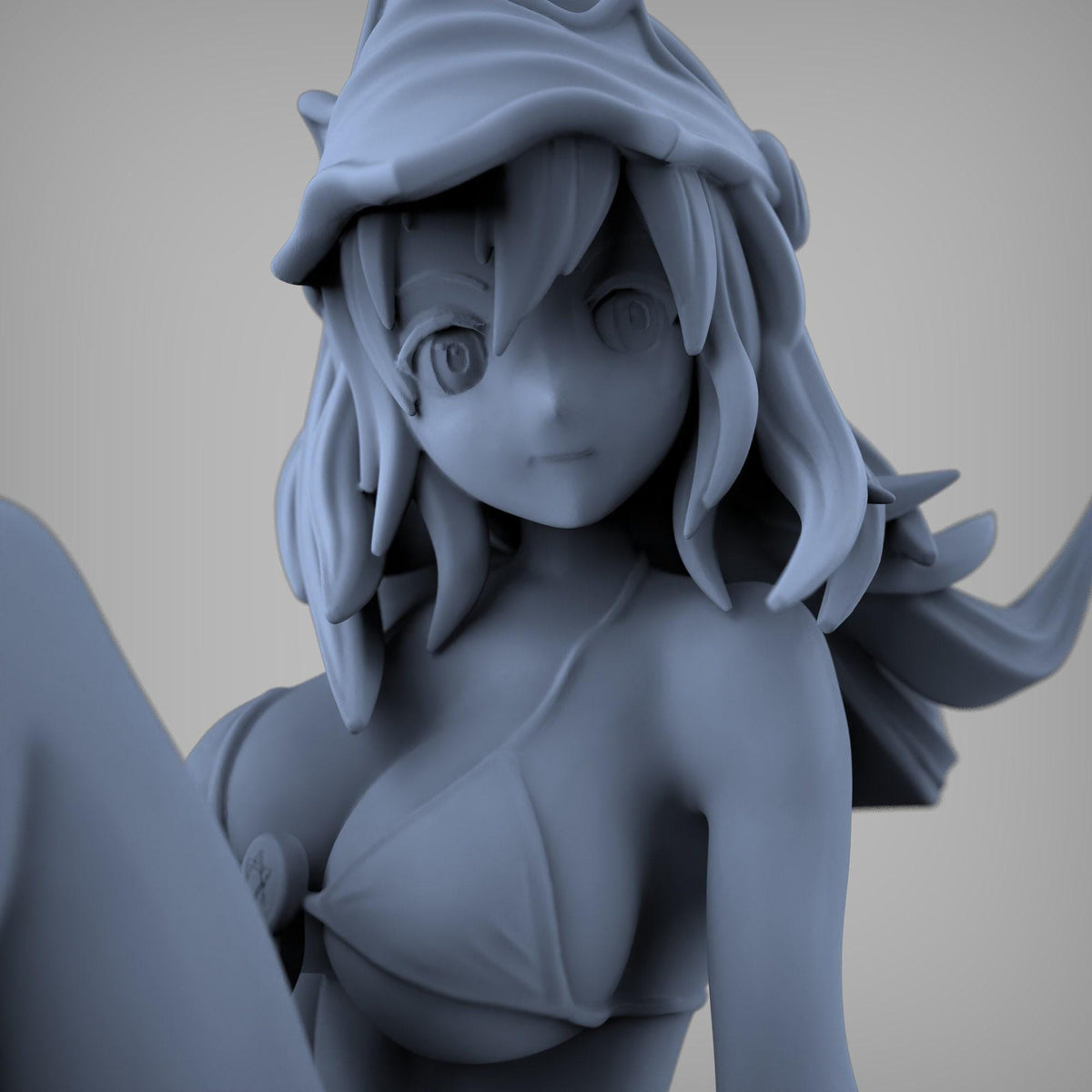 Dark Magician Girl NSFW 3D Printed Statue – Mature Crescent Moon Resin Collectible, Made to Order for Adult Collectors