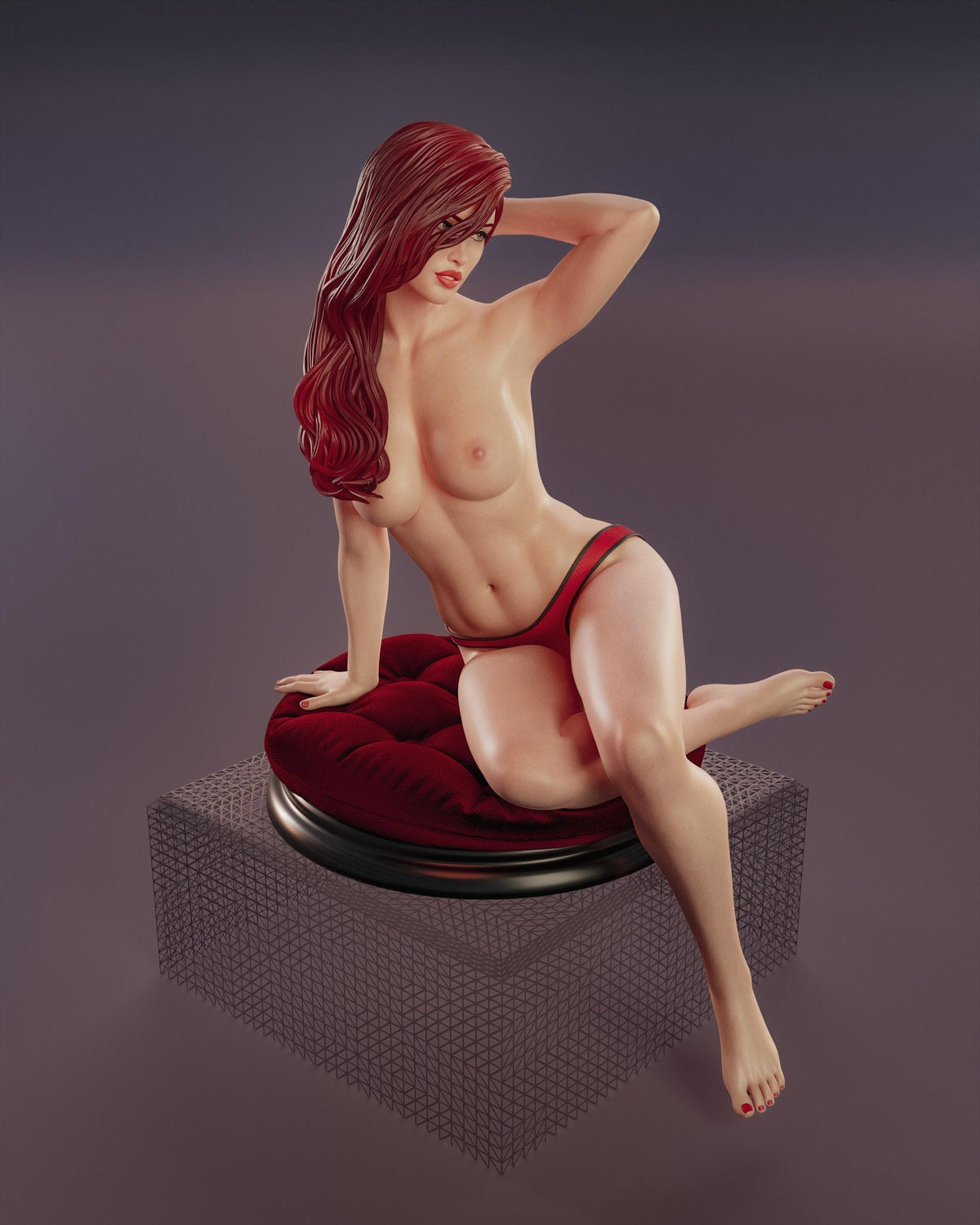 Mary Jane Marvel NSFW 3D Printed Statue – Mature Superhero Icon Resin Collectible, Made to Order for Adult Collectors