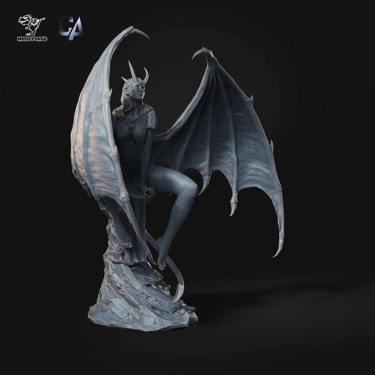 Mizora NSFW 3D Printed Statue – Mature Baldur's Gate 3 Cambion Resin Collectible, Made to Order for Adult Collectors