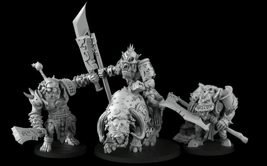 Orcs 3D Print Collectible Resin Miniature dnd Pathfinder ttrpg wargames d20 rpg 35 mm scale