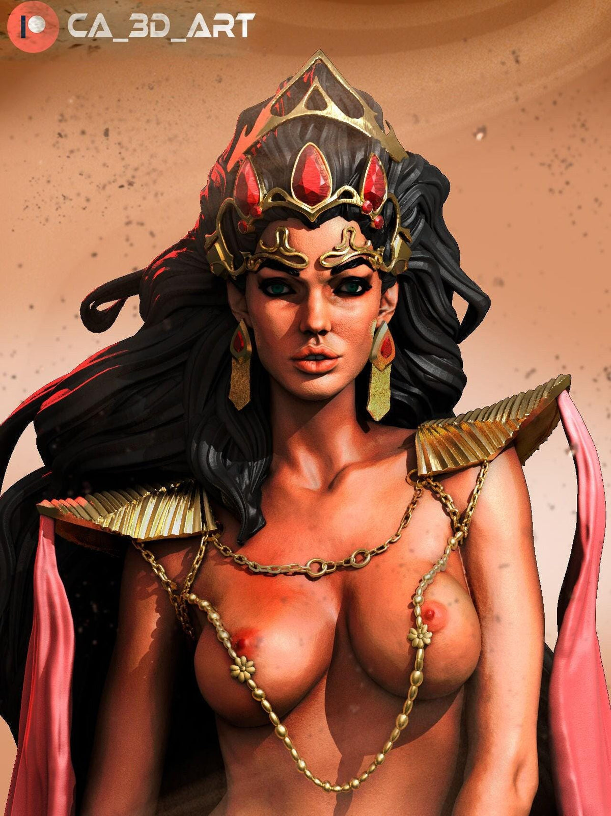Dejah Thoris NSFW 3D Printed Statue – Mature Princess of Mars Resin Collectible, Made to Order for Adult Collectors