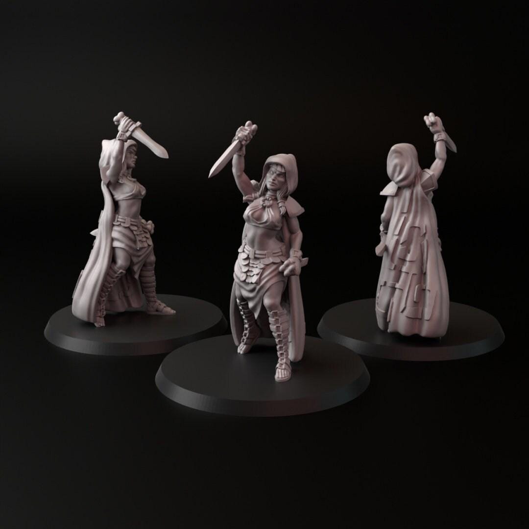 Amazon 3D Print Collectible Resin Miniature dnd Pathfinder ttrpg wargames d20 rpg 28mm 32mm 35mm 40mm 54mm 75mm dungeons and dragons