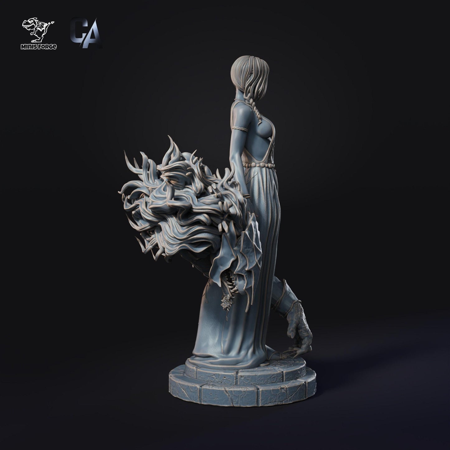 Stunning Marika 3D Printed Statue: Elden Ring Fan Art Collectible - Highly Detailed Queen Marika Figure for Gamers