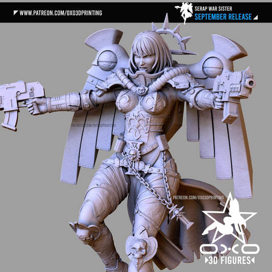 Space Valkyria NSFW 3D Printed Statue – Mature Cosmic Warrior Resin Collectible, Made to Order for Adult Collectors