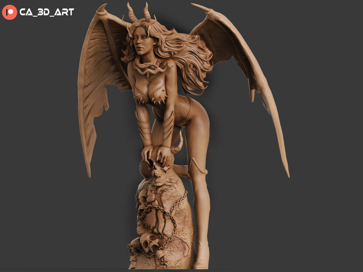 Hell Witch NSFW 3D Printed Statue – Mature Horror Resin Collectible, Made to Order for Adult Collectors and Hobbyists