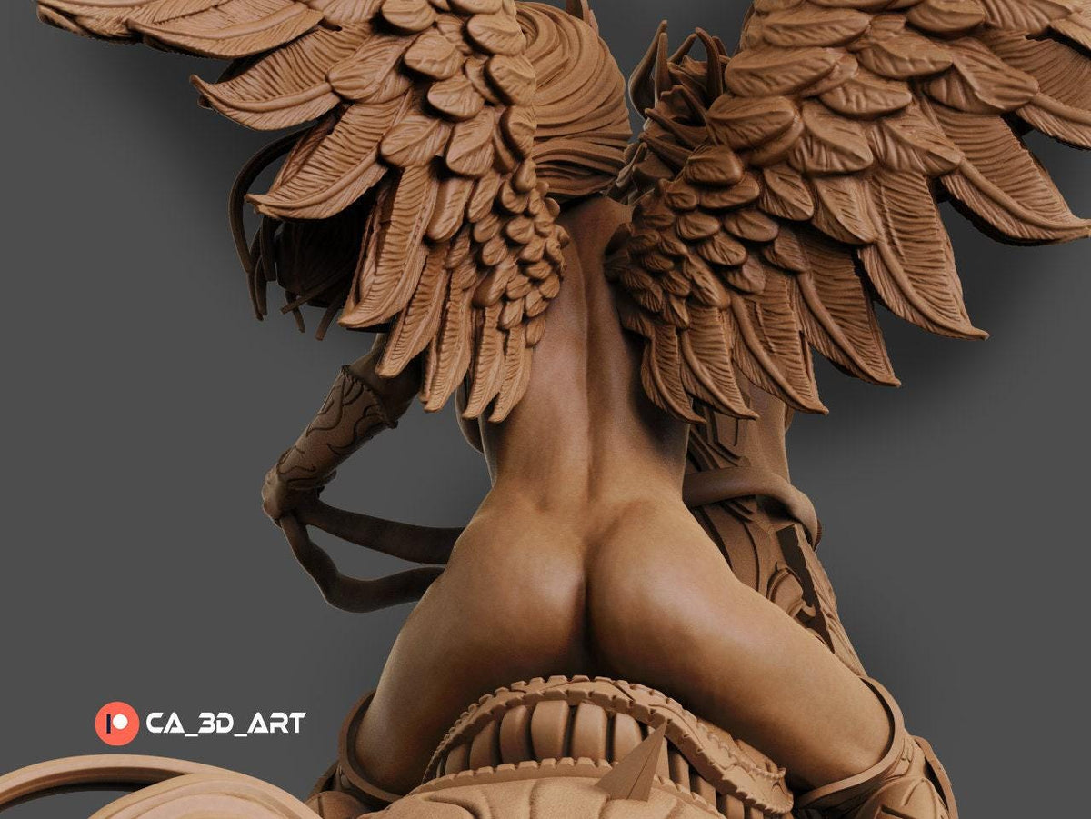 Valkyria NSFW 3D Printed Statue – Mature Norse Shieldmaiden Resin Collectible, Made to Order for Adult Collectors & Fans