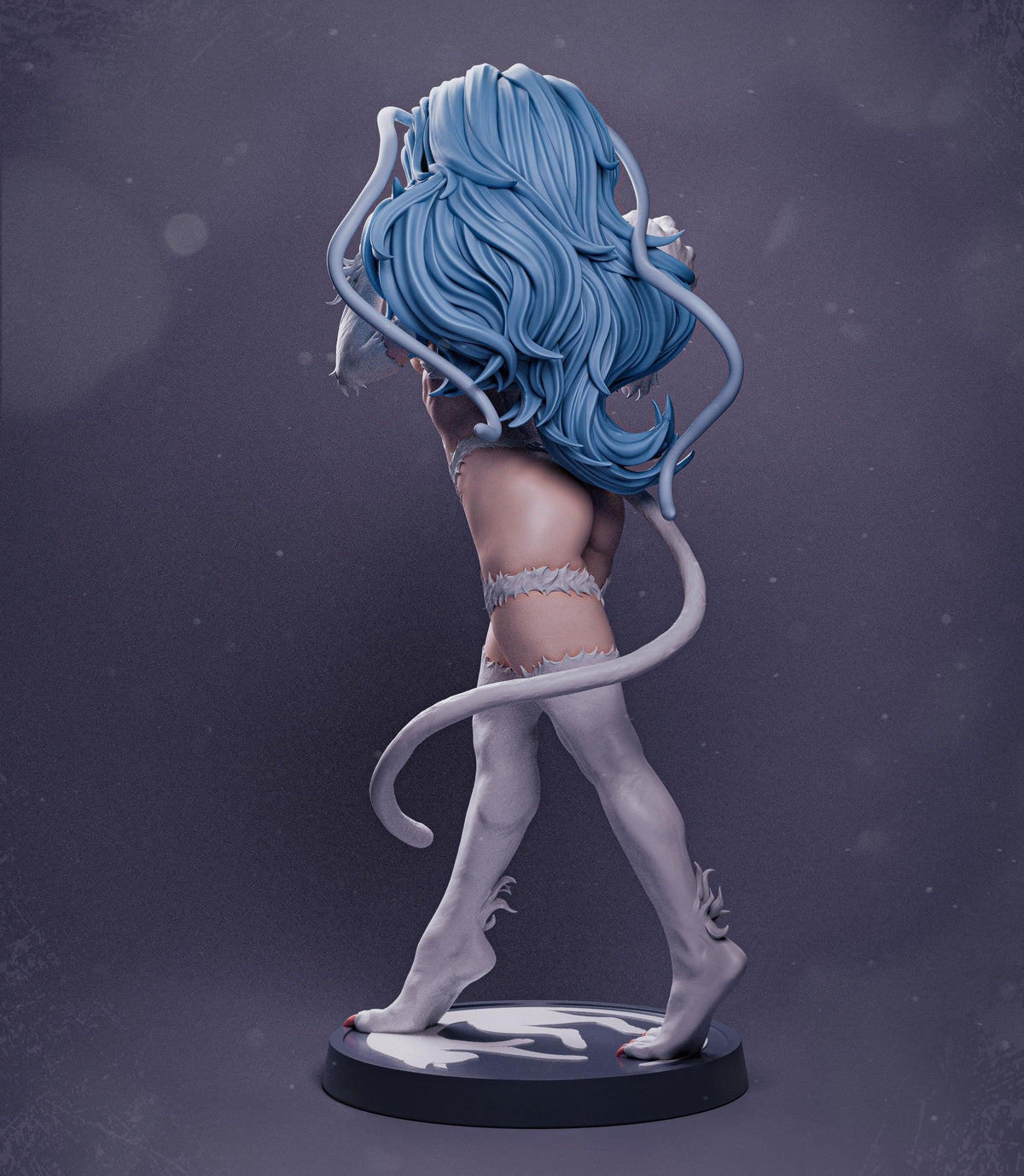 Felicia Darkstalkers NSFW 3D Printed Statue – Mature Fighting Game Resin Collectible, Made to Order for Adult Collectors