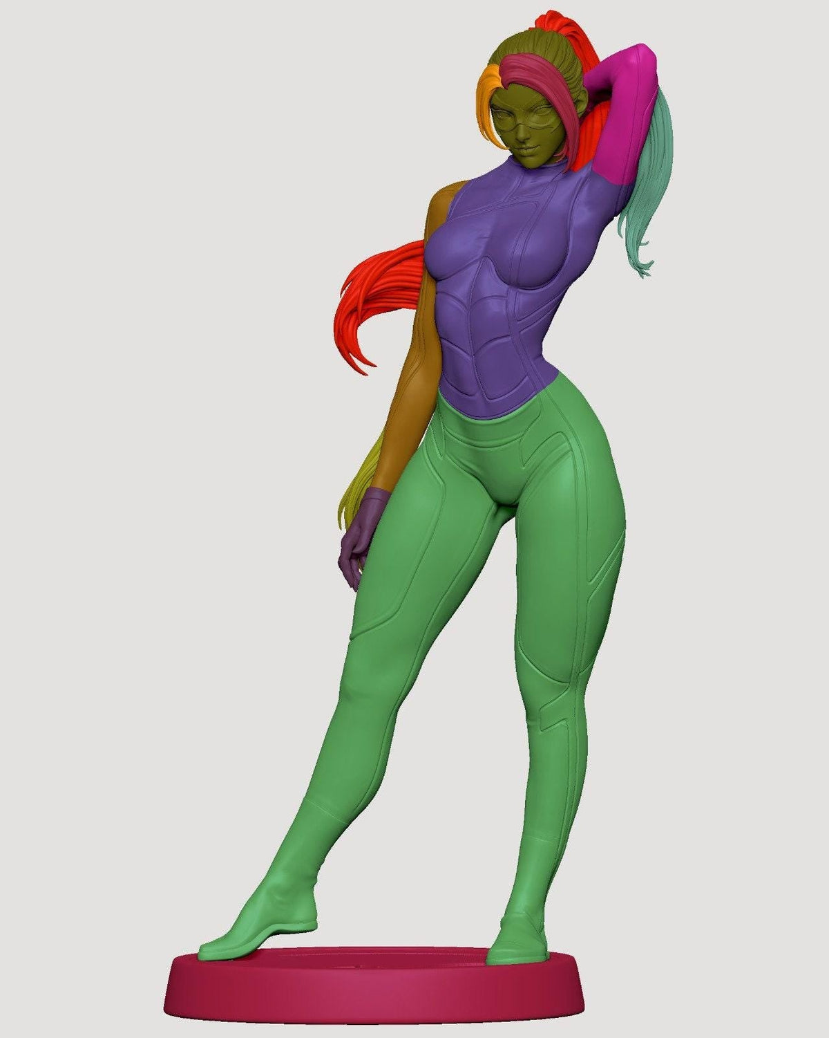 Black Cat Marvel NSFW 3D Printed Statue – Mature Comics Fan Art Resin Collectible, Made to Order for Adult Collectors