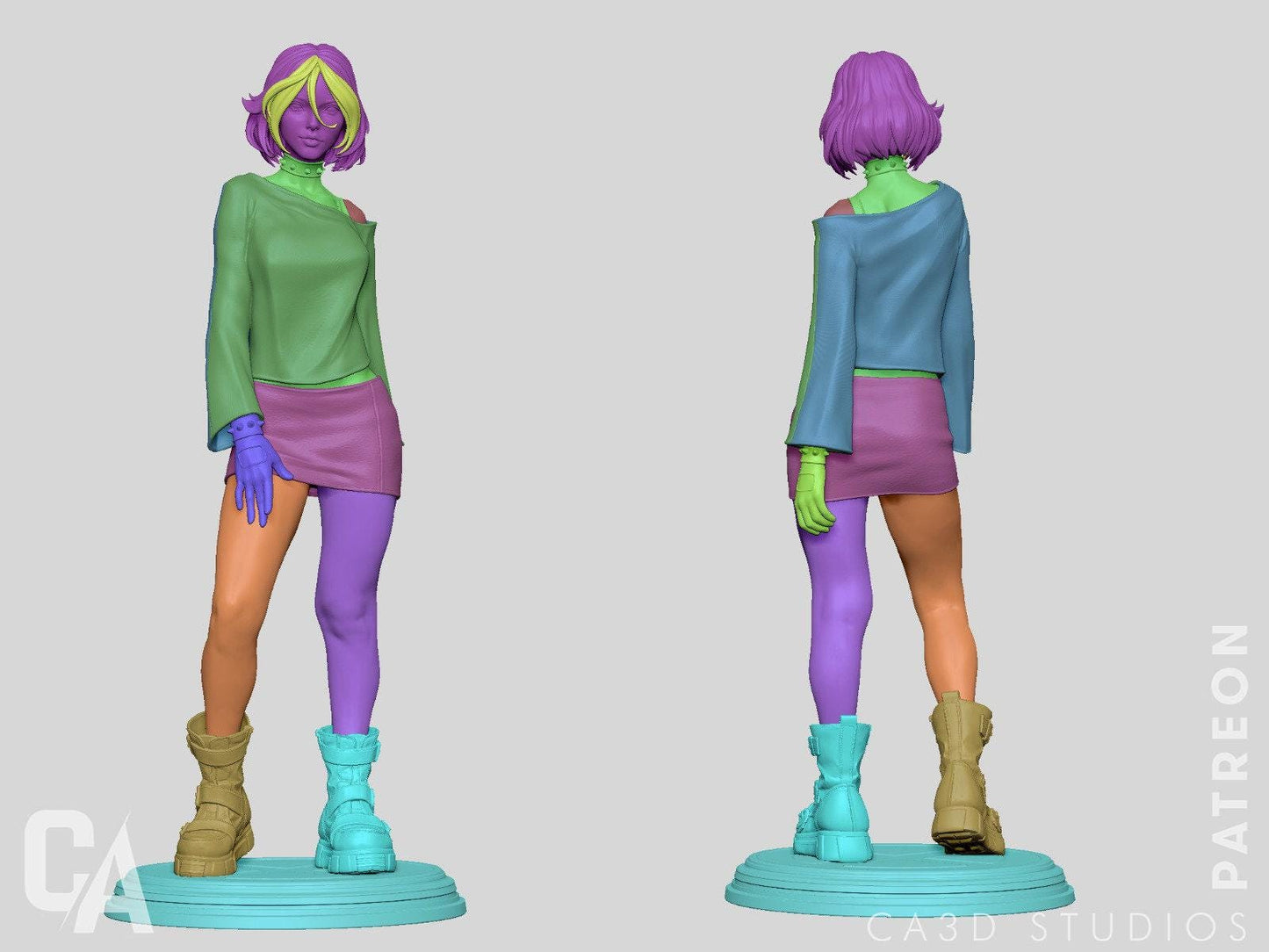 Rogue X-Men 3D Print Collectible Statue: Iconic Mutant Figure with Optional NSFW Variant!